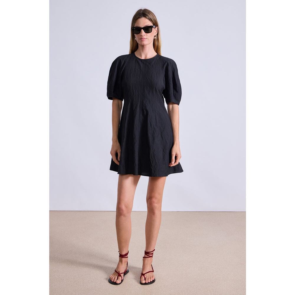 Apiece Apart Bettina Mini Dress in Black 2